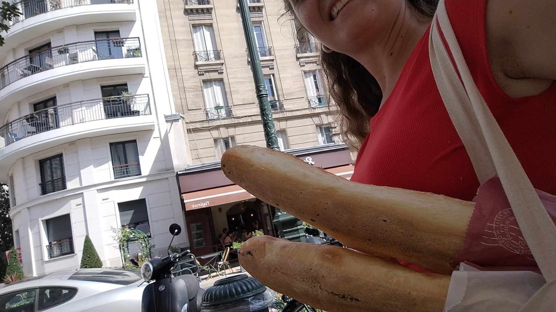 Un momento del viaggio a Parigi