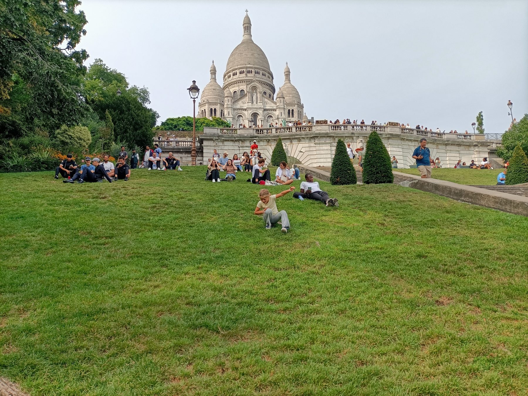 Vista del Sacré-Cœur durante il viaggio