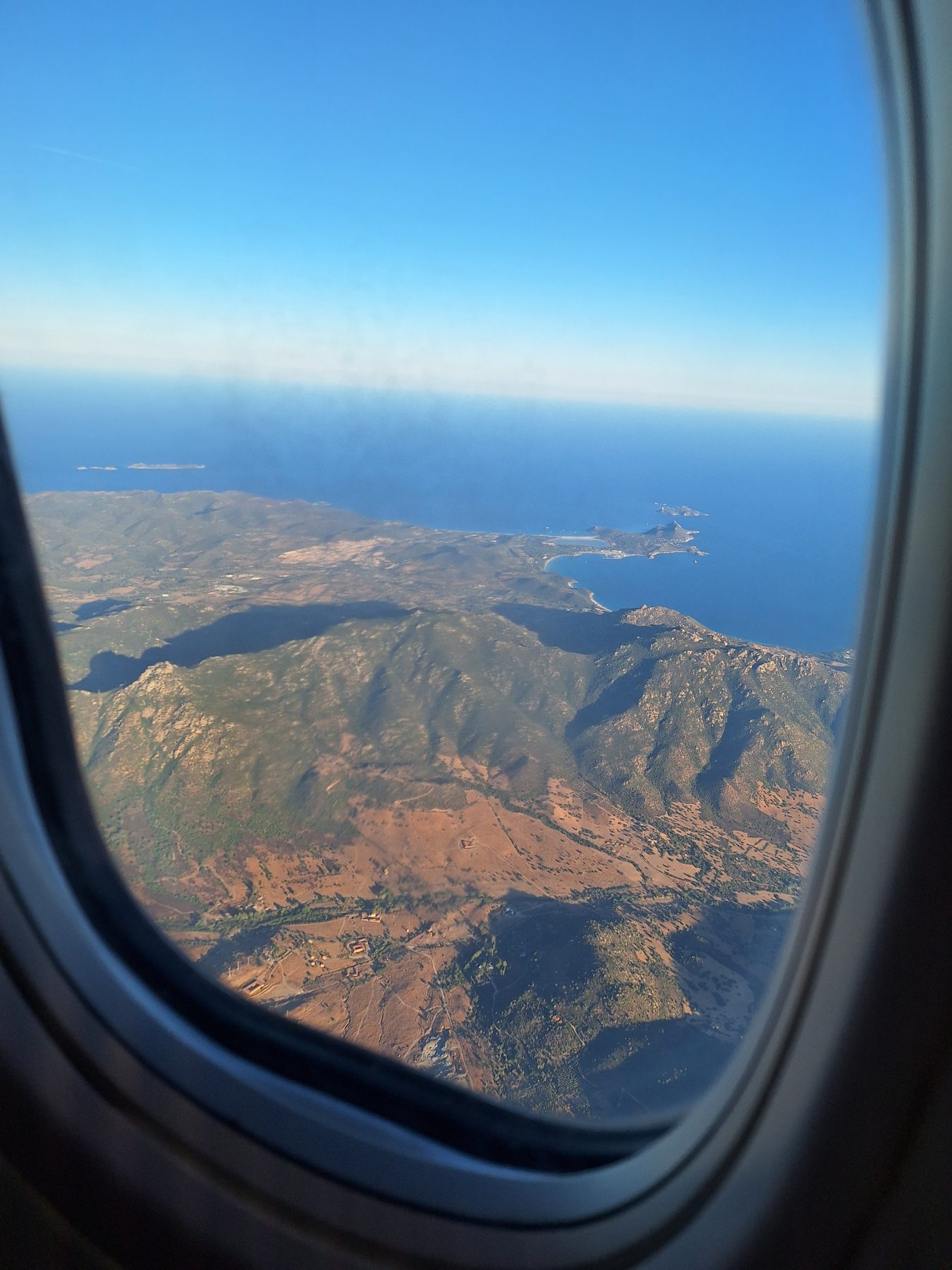 Costa sarda vista dall'alto