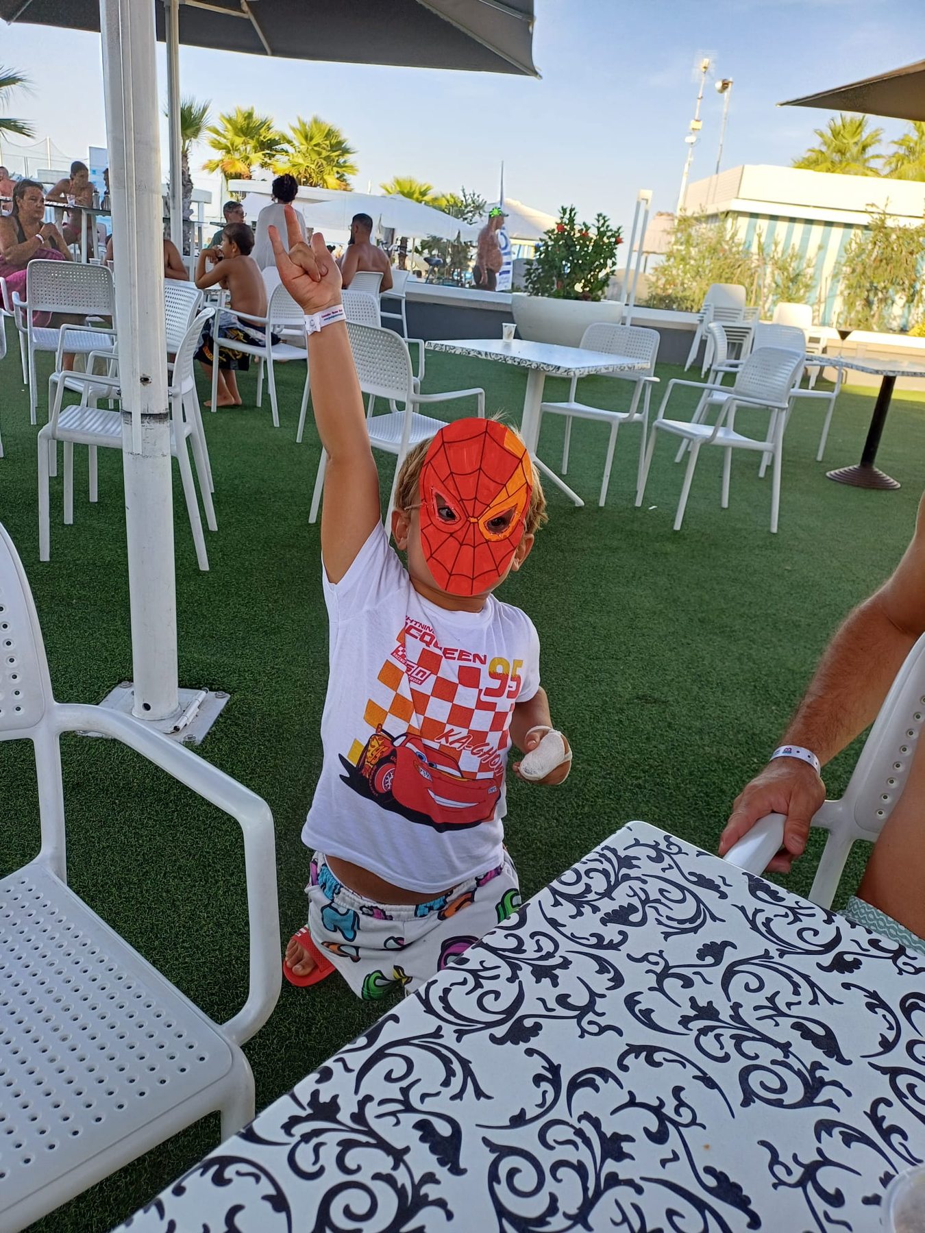 Un momento della vacanza a Riccione